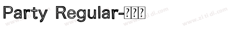 Party Regular字体转换
